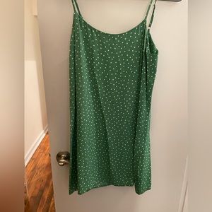Reformation Green Dot Dress Size 4